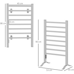 Полотенцесушитель Homcom 850-283V90SR 530x900 (Silver) Thumb