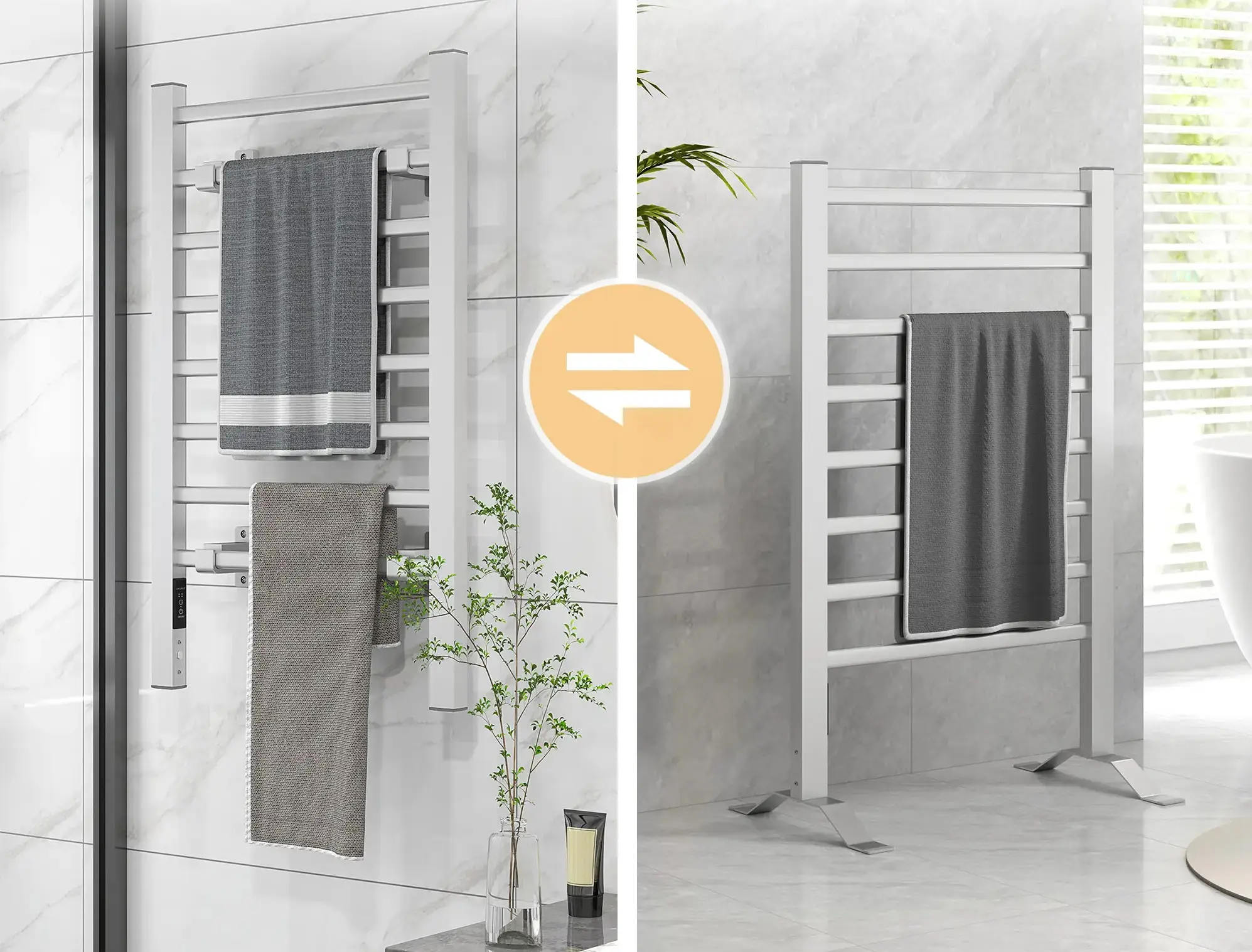 Полотенцесушитель Homcom 850-283V90SR 530x900 (Silver) - 4