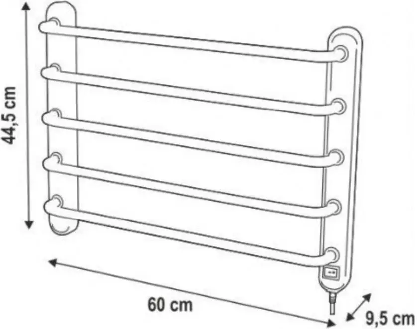 Полотенцесушитель Home FTW 4 600x445 (White)