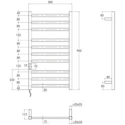 Uscator de prosoape Imprese i-Heat IHS509110122 500х900 (White) Thumb