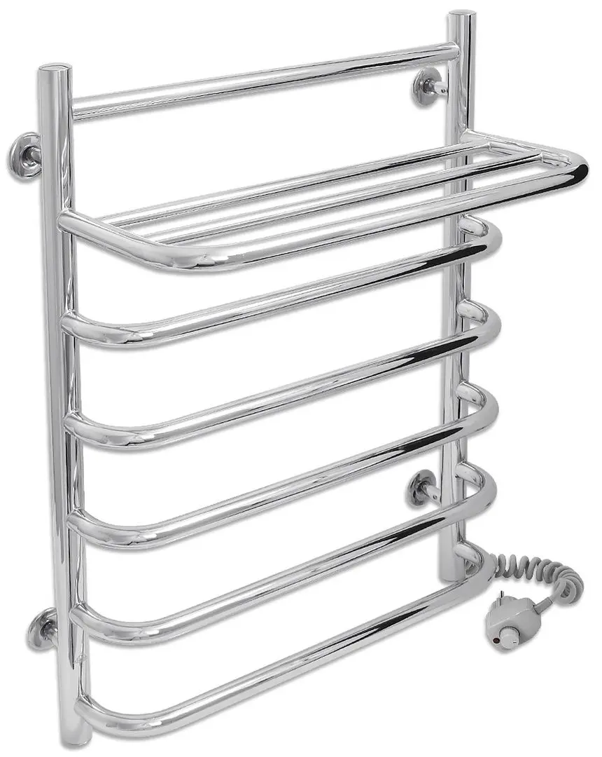 Полотенцесушитель электрический Laris Standart P7 Shelf 500х660 Right (Chrome)