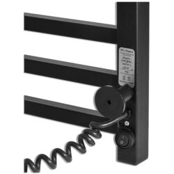 Полотенцесушитель электрический Laris Zebra Imidj CK12 350x900 Right (Black) Thumb