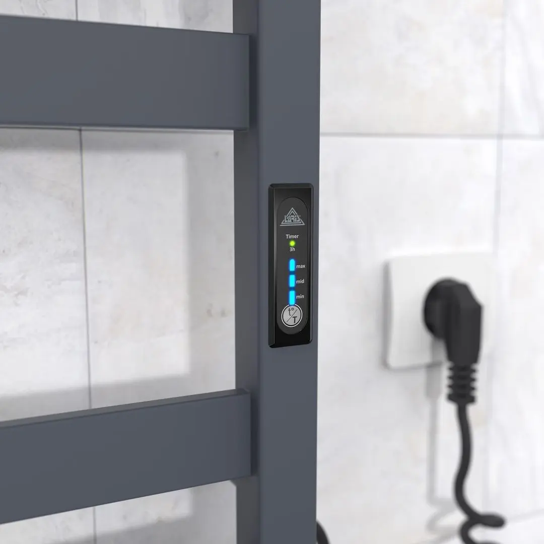 Полотенцесушитель электрический Laris Zebra Kvatro CK8 500х800 Right (Graphite)