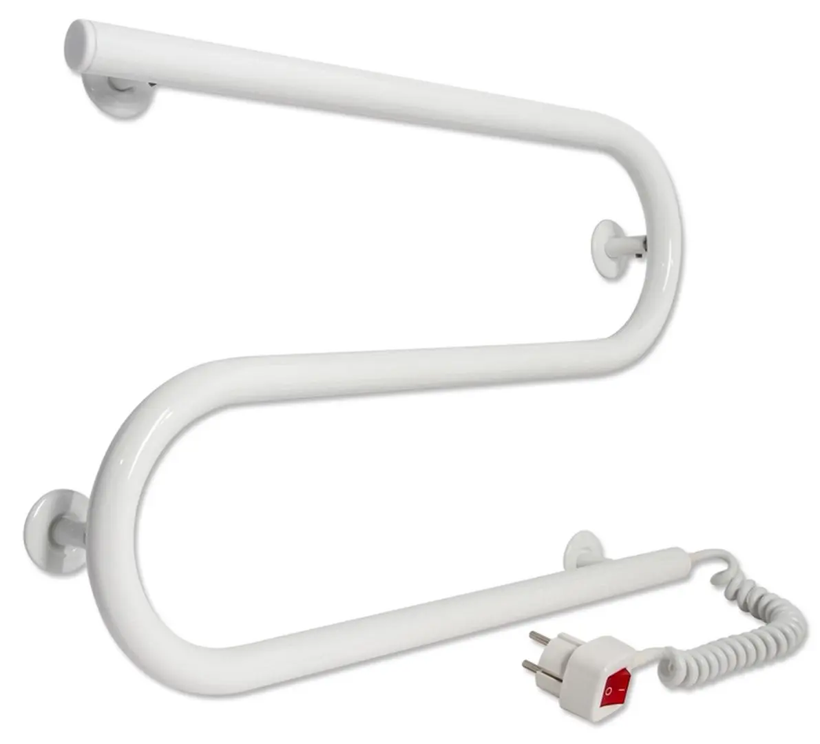 Полотенцесушитель электрический Laris Zebra Zmeevik 25 CK2 550x330 Right (White)