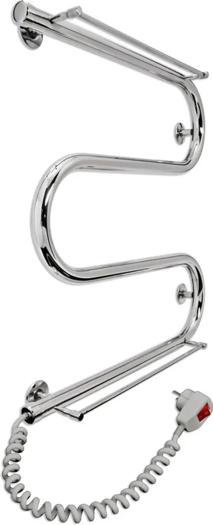 Полотенцесушитель электрический Laris Zmeevik 25 PC3 2 Shelves 500x500 Left (Chrome)
