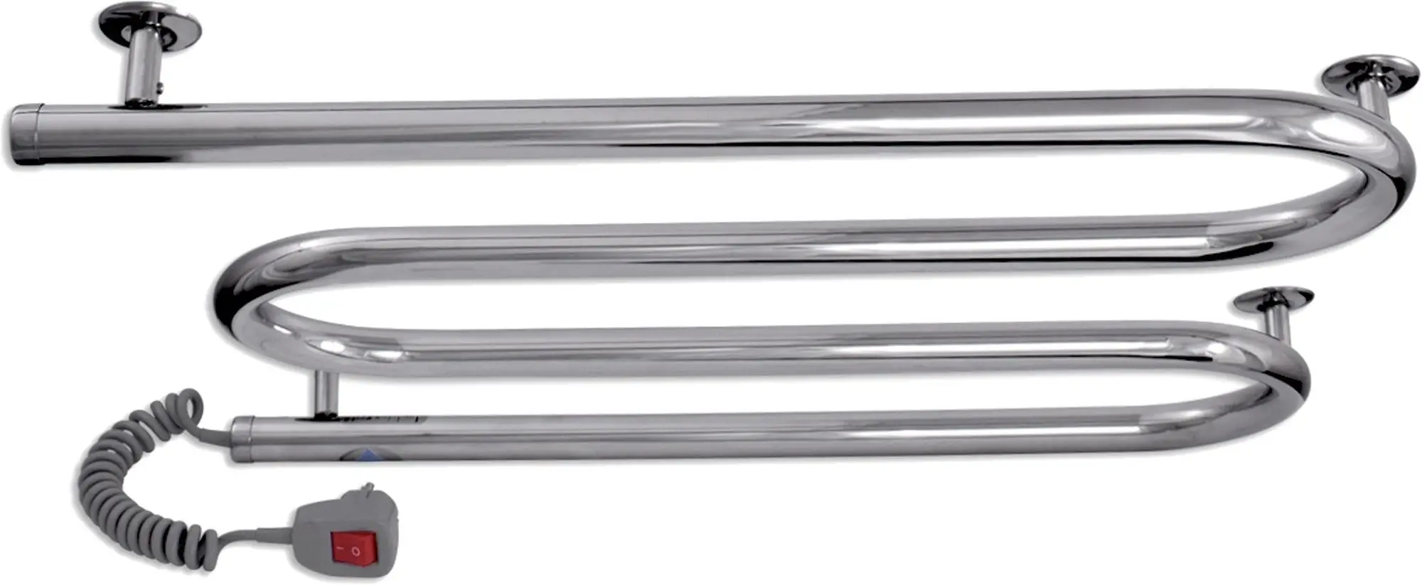 Полотенцесушитель электрический Laris Zmeevik 25 PC3 600x500 Left (Chrome)