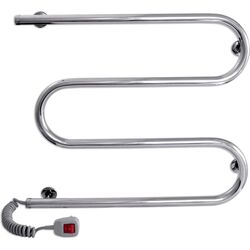 Полотенцесушитель электрический Laris Zmeevik 25 PC3 600x500 Left (Chrome)