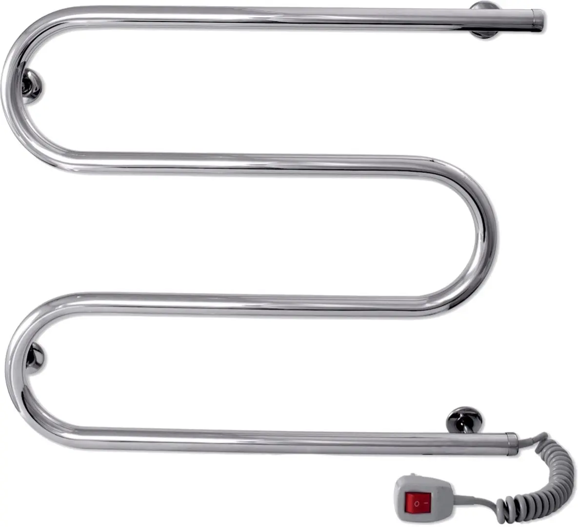 Полотенцесушитель электрический Laris Zmeevik 25 PC3 600x500 Right (Chrome)