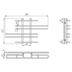 Uscator de prosoape Laris Diana P6 1050x600 (Chrome) Thumb