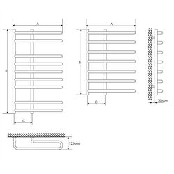 Полотенцесушитель Laris Lira P6 500x600 (Chrome) Thumb