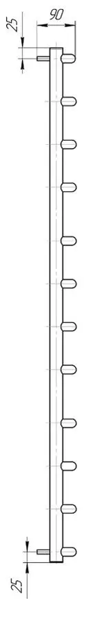 Полотенцесушитель Mario Classic 1200x630/600 (Chrome)