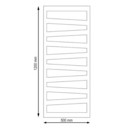 Полотенцесушитель Radex Nobus HB-R8301W 500x1200 (White) Thumb