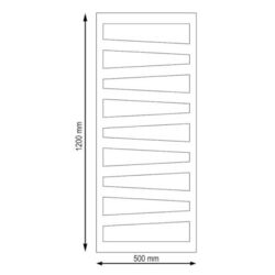 Calorifer de baie Radex Perfetto HB-R8301A 500x1200 (Anthracite) Thumb
