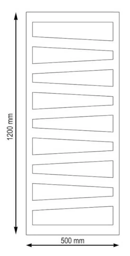 Calorifer de baie Radex Perfetto HB-R8301A 500x1200 (Anthracite)