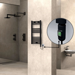 Uscator de prosoape electric Radiva Haiti 500x800 (Black Matt) Thumb