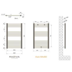 Uscator de rufe Radiva Haiti 500x800 (Black Matte) Thumb