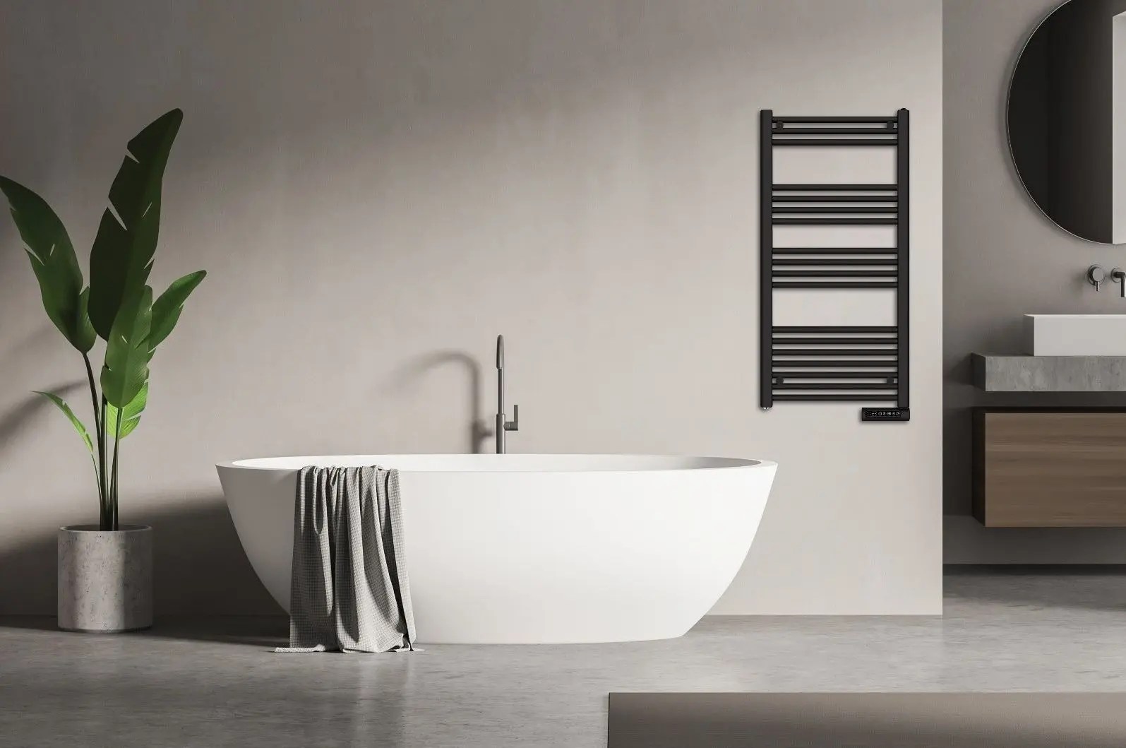 Полотенцесушитель электрическийTesy TH 01 500 W (Black)