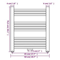 Uscator de prosoape VidaXL 140841 500x764 (White) Thumb