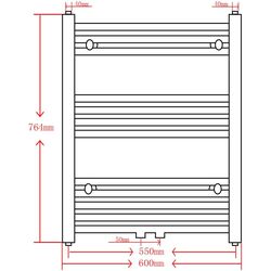 Uscator de prosoape VidaXL 141906 600x764 (Black) Thumb