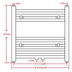 Uscator de prosoape VidaXL 141912 480x480 (Black) Thumb