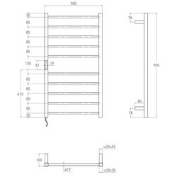 Полотенцесушитель Volle Campo 9210.000107 500х900 (White) Thumb