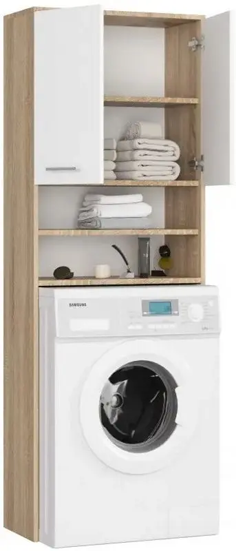 Dulap Akord Fin 2D (Sonoma Oak/White)