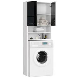 Dulap Akord Fin 2D (White/Black Gloss) Thumb