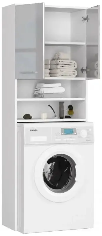 Dulap Akord Fin 2D (White/Metallic Gloss)