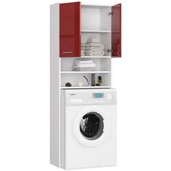 Dulap Akord Fin 2D (White/Red Gloss) Thumb