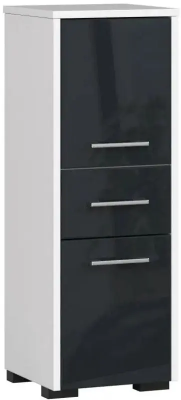 Dulap Akord Fin 30 2D1SZ (White/Graphite Gloss)