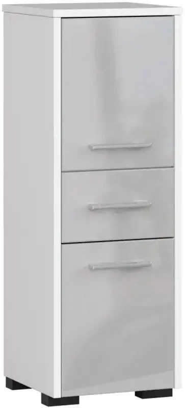 Dulap Akord Fin 30 2D1SZ (White/Metallic Gloss)