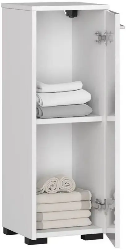 Шкафчик Akord Fin S30 1D (White/White Gloss)