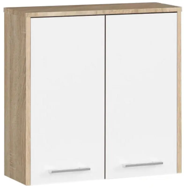 Dulap Akord Fin W60 2D (Sonoma Oak/White)