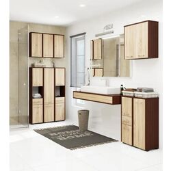 Dulap Akord Fin W60 2D (Wenge/Sonoma Oak) Thumb