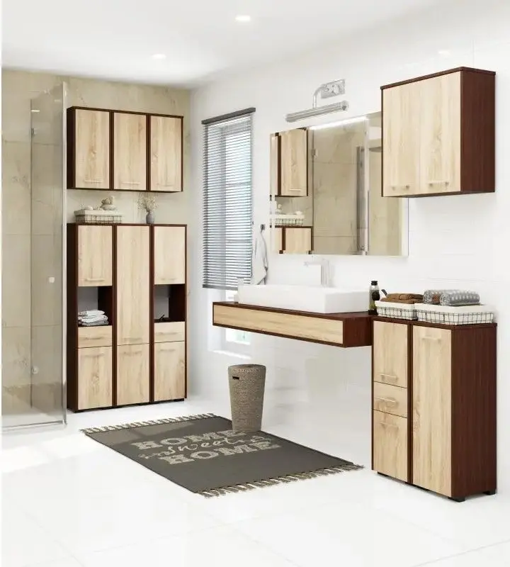 Dulap Akord Fin W60 2D (Wenge/Sonoma Oak)