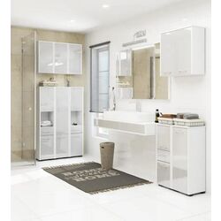 Dulap Akord Fin W60 2D (White/Metallic Gloss) Thumb