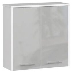 Dulap Akord Fin W60 2D (White/Metallic Gloss)