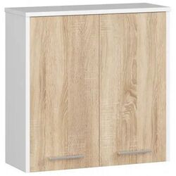 Dulap Akord Fin W60 2D (White/Sonoma Oak)