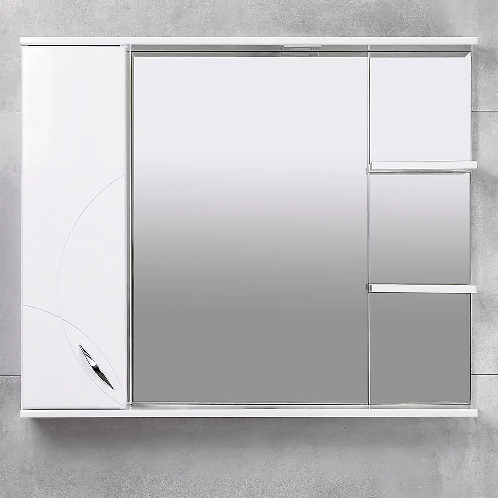 Dulap cu oglinda Bayro Allure 1000x750 Left (White) - 2