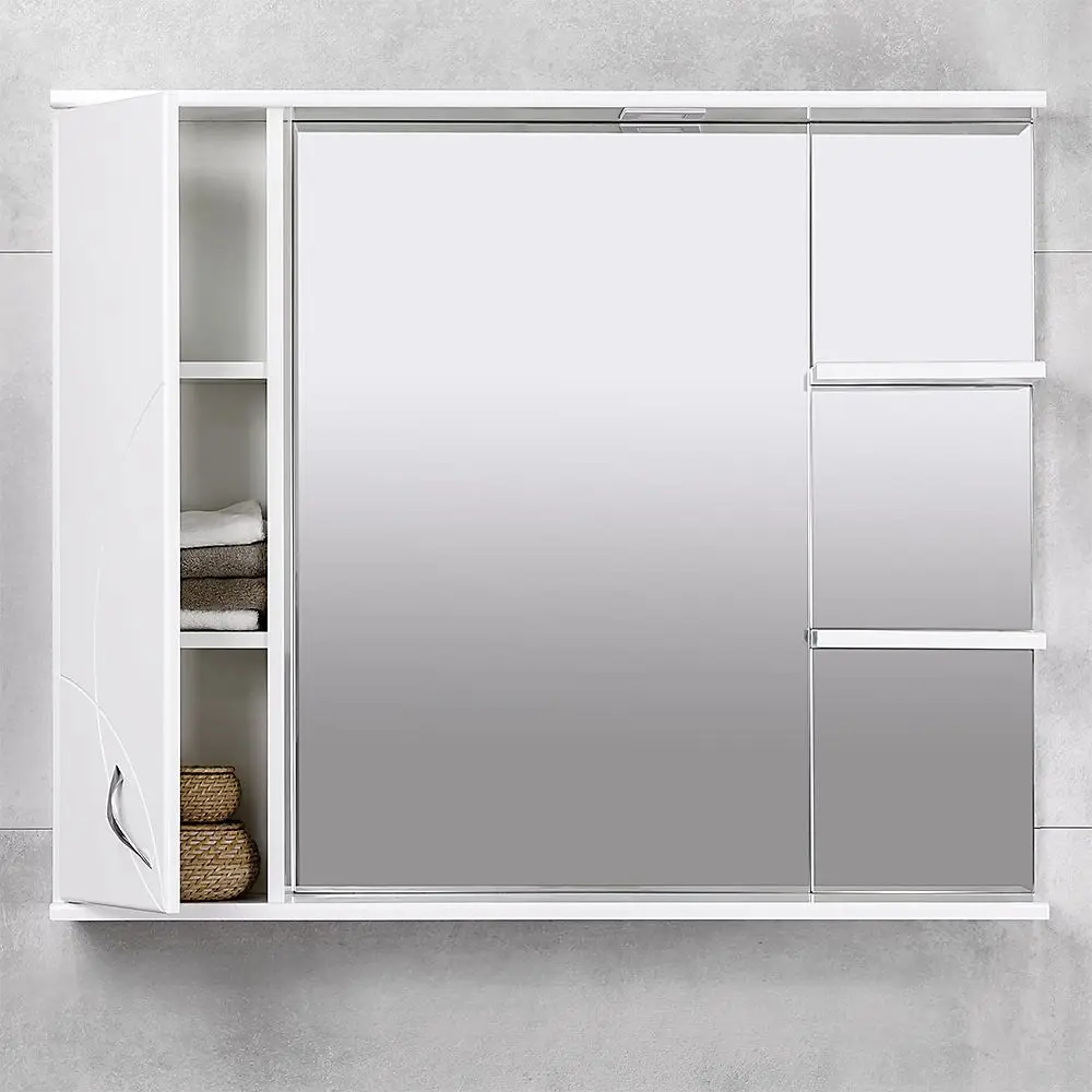 Dulap cu oglinda Bayro Allure 1000x750 Left (White) - 6