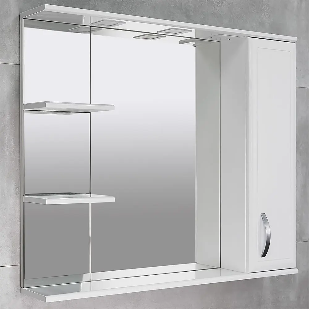 Dulap cu oglinda Bayro Allure 1000x750 Right (White) - 3