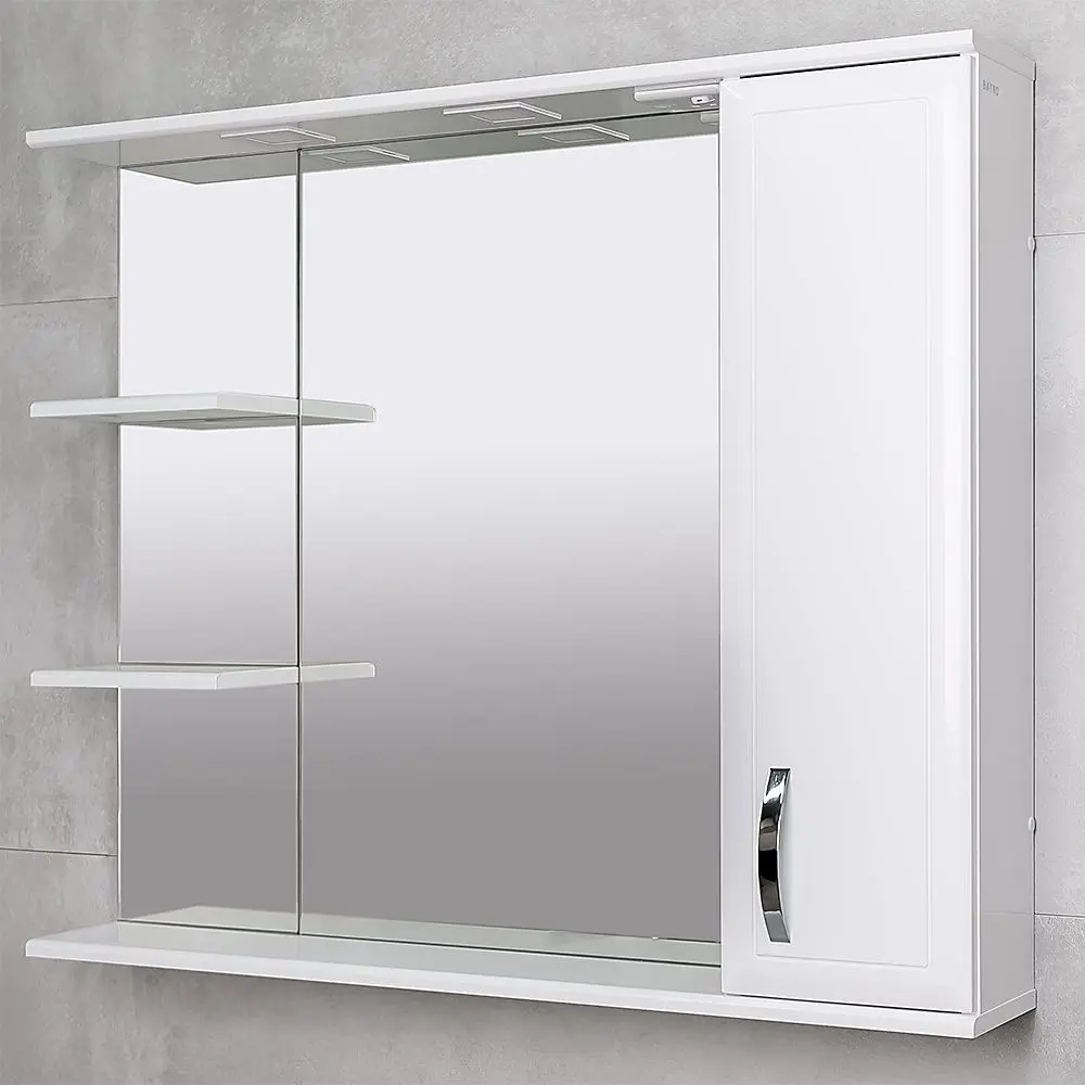 Dulap cu oglinda Bayro Allure 1000x750 Right (White) - 4