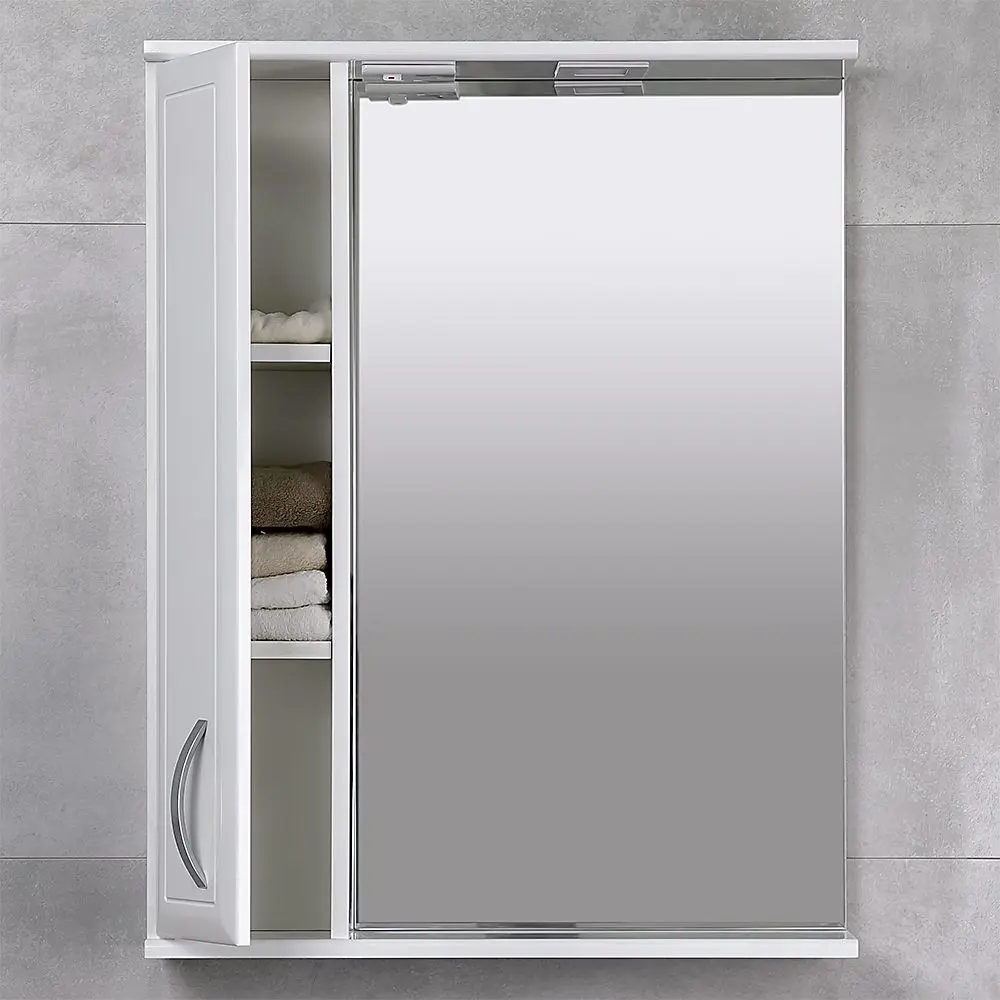 Dulap cu oglinda Bayro Allure 650x750 Left (White) - 5