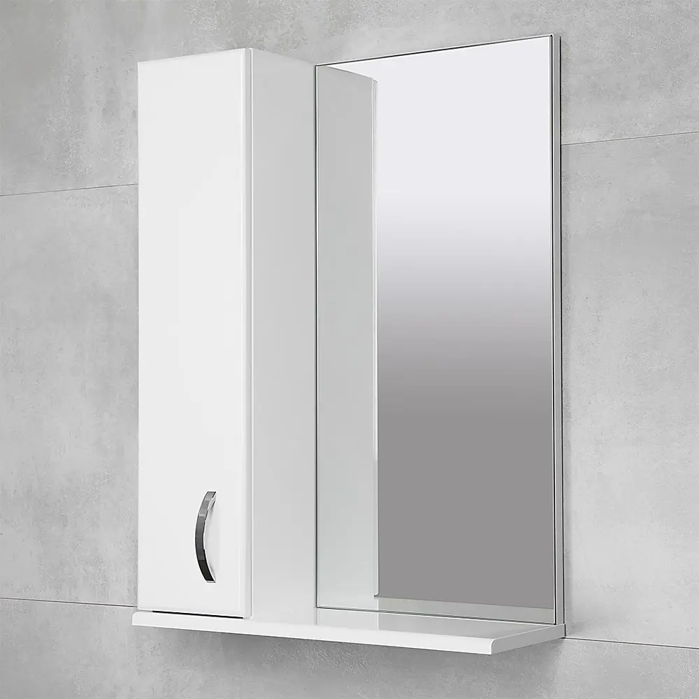 Dulap cu oglinda Bayro Bris 550x750 Left (White) - 5