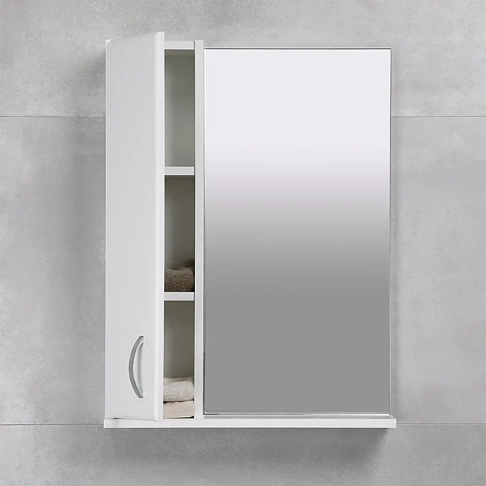 Dulap cu oglinda Bayro Bris 550x750 Left (White) - 3