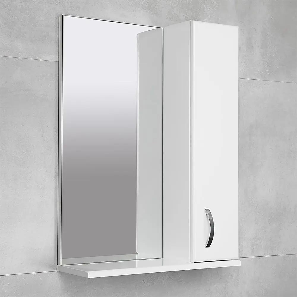 Dulap cu oglinda Bayro Bris 550x750 Right (White) - 4