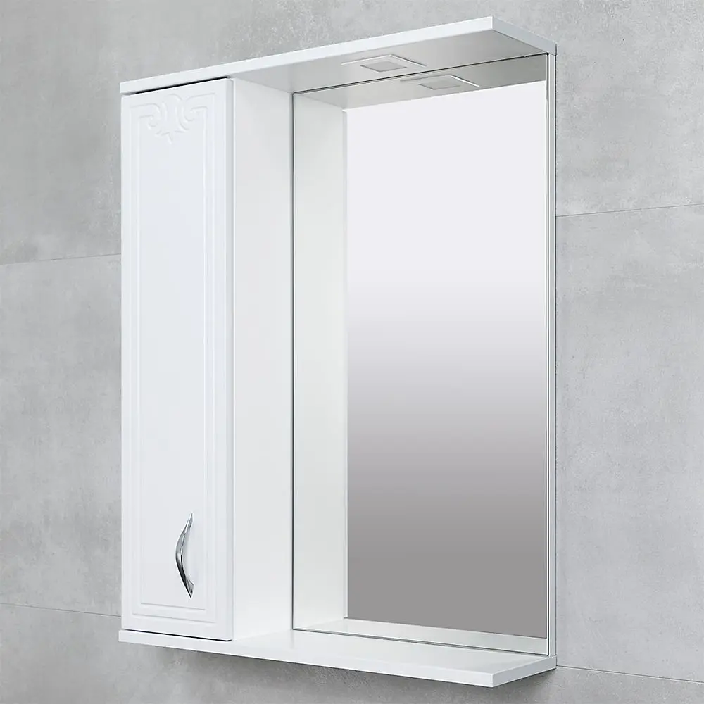 Dulap cu oglinda Bayro Deco One 650x750 Left (White) - 3