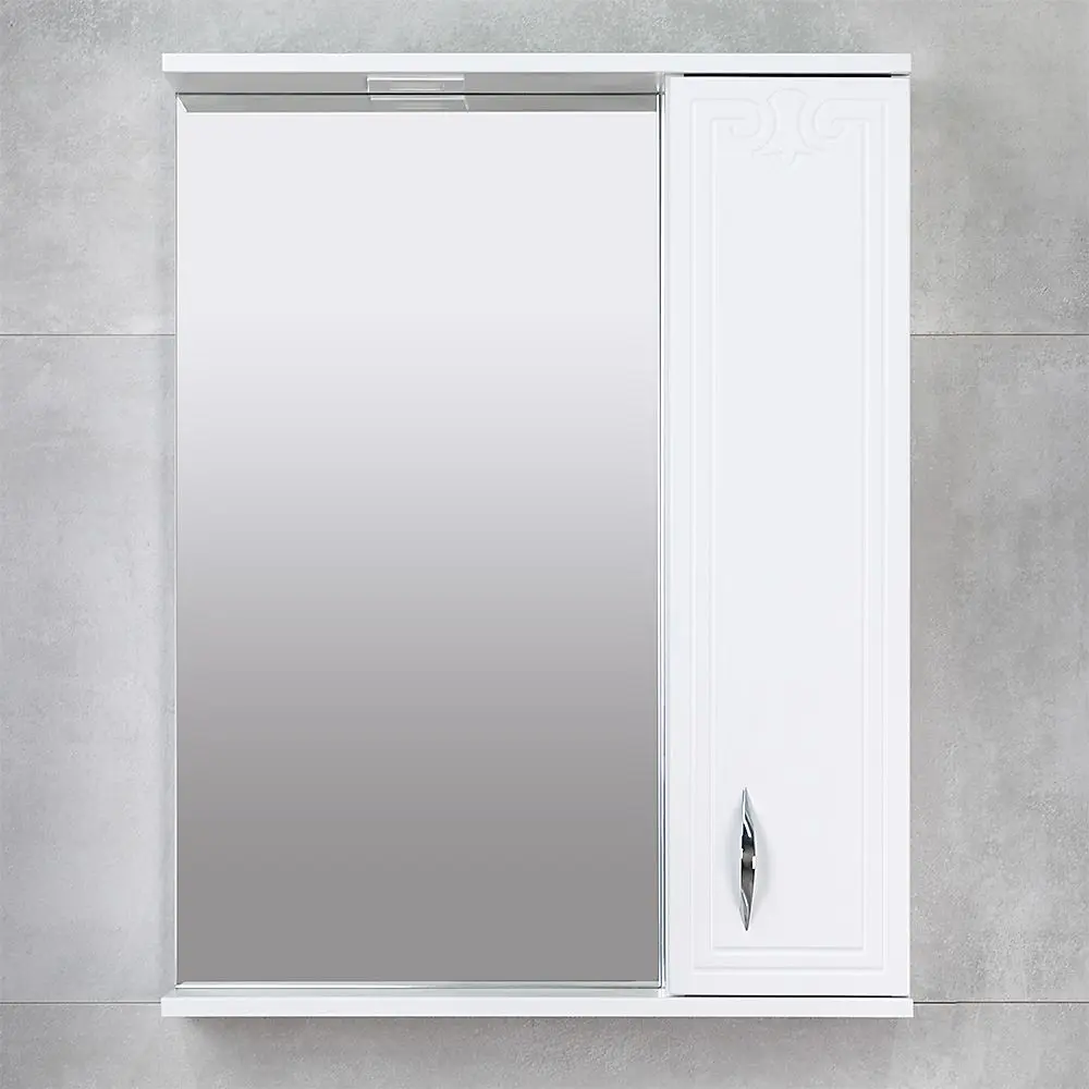 Dulap cu oglinda Bayro Deco One 650x750 Right (White) - 2