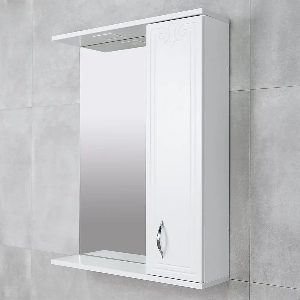 Dulap cu oglinda Bayro Deco One 650x750 Right (White) - 3