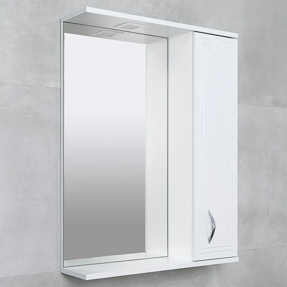 Dulap cu oglinda Bayro Deco One 650x750 Right (White) - 4